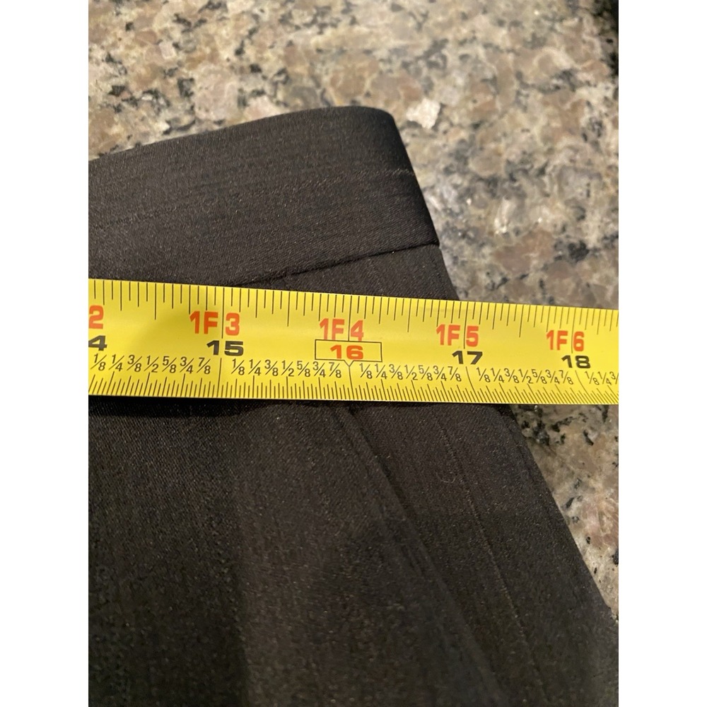 Black Pinstripe 2-Piece Vanetti Suit Size 40L Slacks 34X33 100% Polyester - Picture 8 of 14